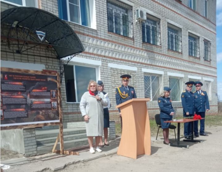 В ИК-8 прошла церемония открытия стелы в честь ветеранов Великой Отечественной войны