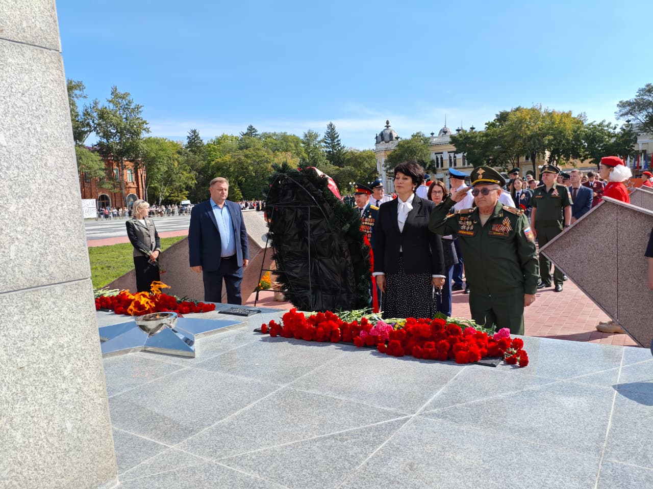 В Благовещенске прошло торжественное мероприятие в честь 80-летия Победы над милитаристской Японией